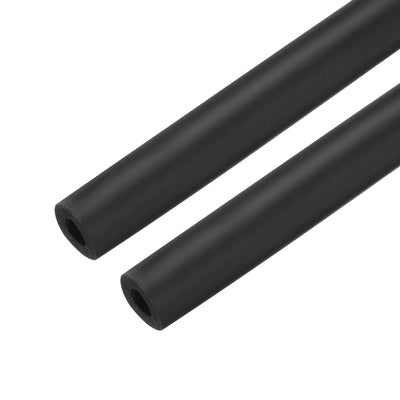 Harfington Uxcell 2pcs 3.3ft Pipe Insulation Tube 3/8 Inch(10mm) ID 20mm OD Foam Tubing for Handle Grip Support, Black