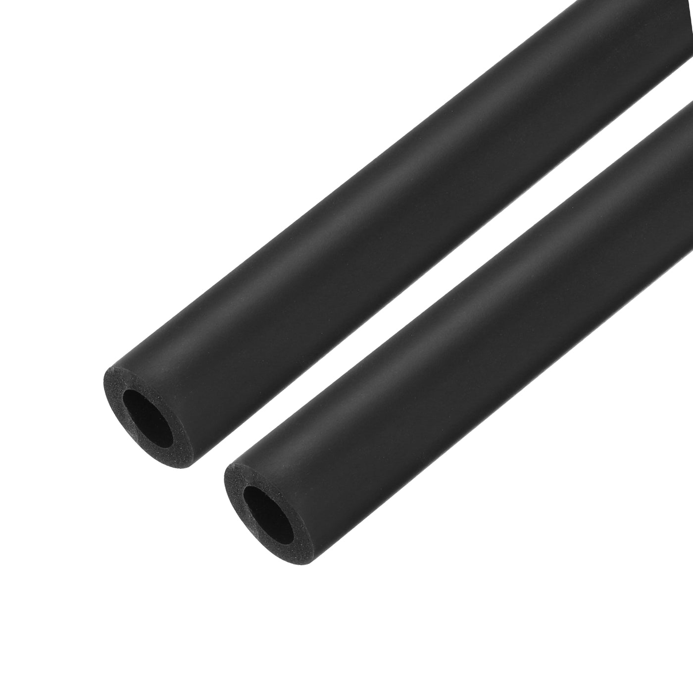 uxcell Uxcell 2pcs 3.3ft Pipe Insulation Tube 1/2 Inch(13mm) ID 23mm OD Foam Tubing for Handle Grip Support, Black