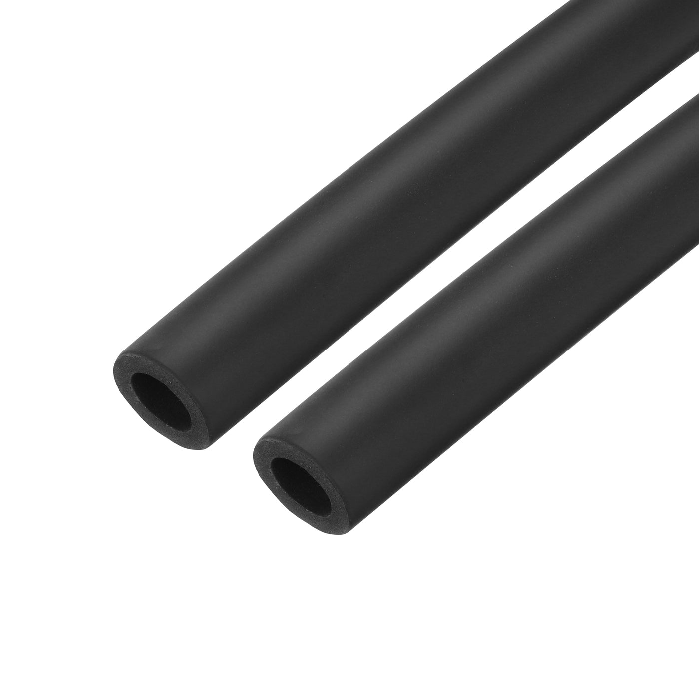 uxcell Uxcell 2pcs 3.3ft Pipe Insulation Tube 5/8 Inch(16mm) ID 26mm OD Foam Tubing for Handle Grip Support, Black