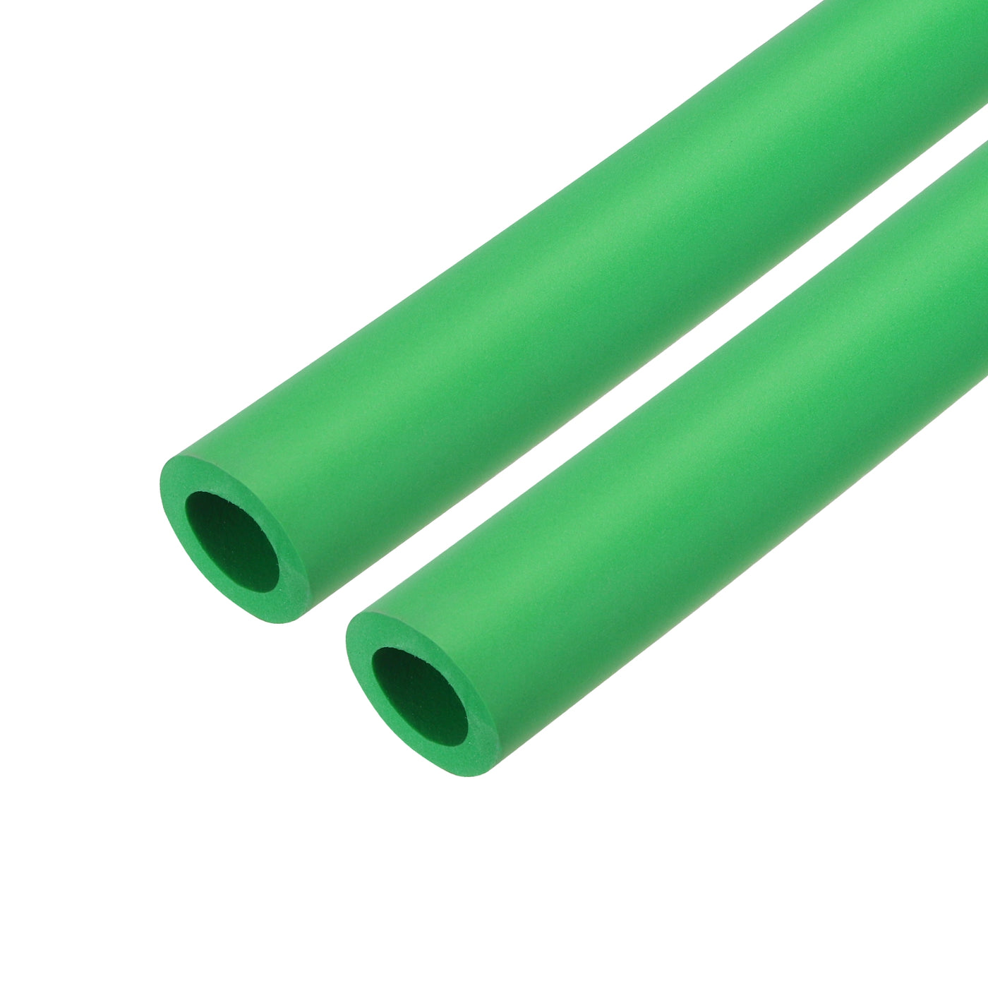 uxcell Uxcell 2pcs 3.3ft Pipe Insulation Tube 18mm ID 30mm OD Foam Tubing for Handle Grip Support, Green