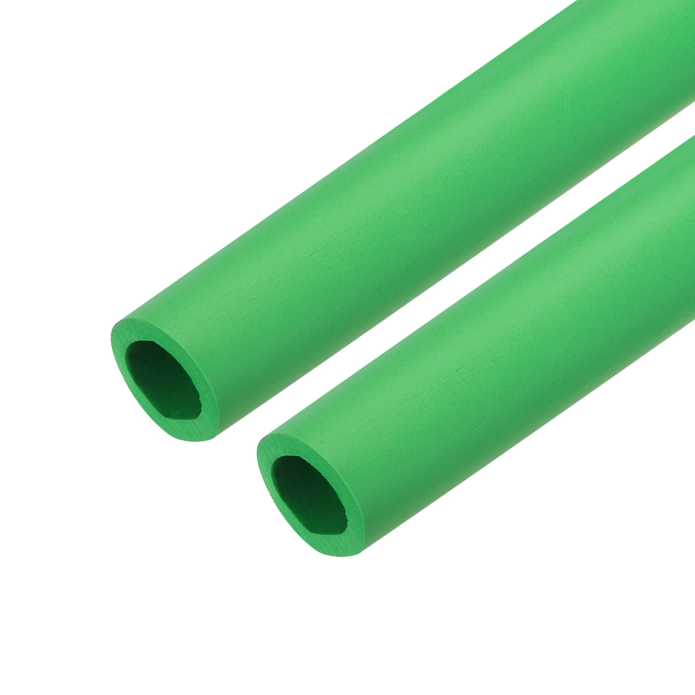 uxcell Uxcell 2pcs 3.3ft Pipe Insulation Tube 7/8 Inch(22mm) ID 32mm OD Foam Tubing for Handle Grip Support, Green