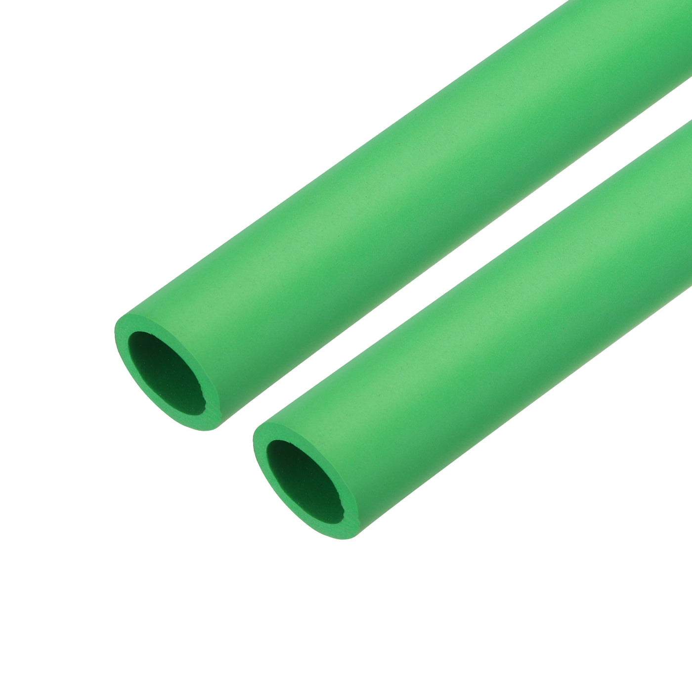 uxcell Uxcell 2pcs 3.3ft Pipe Insulation Tube 1 Inch(25mm) ID 35mm OD Foam Tubing for Handle Grip Support, Green