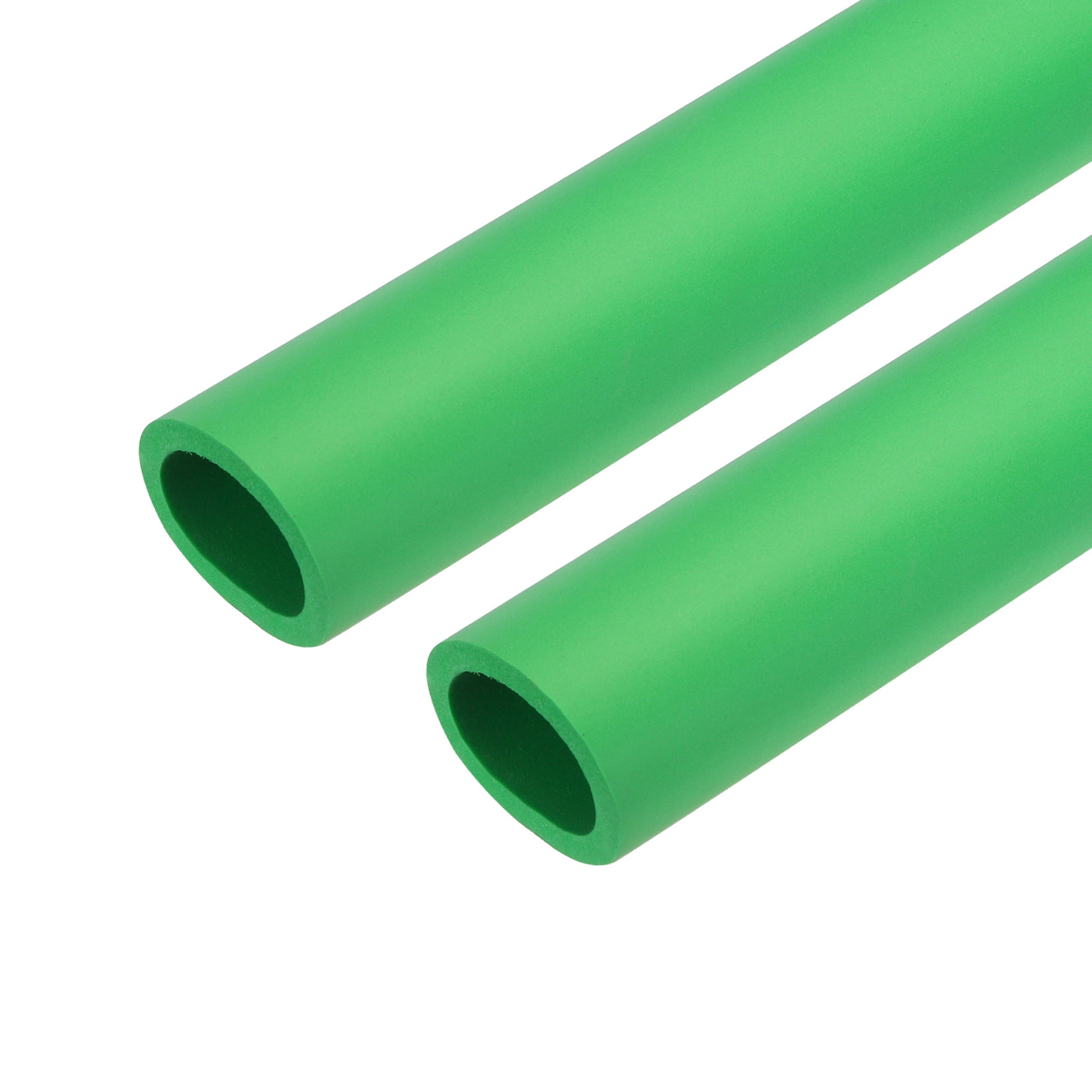 uxcell Uxcell 2pcs 3.3ft Pipe Insulation Tube 1 1/4 Inch(32mm) ID 44mm OD Foam Tubing for Handle Grip Support, Green