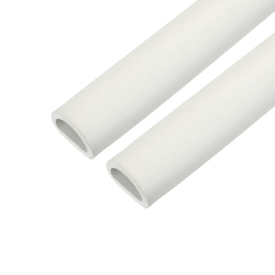 Harfington Uxcell 2pcs 3.3ft Pipe Insulation Tube 30mm ID 42mm OD Foam Tubing for Handle Grip Support, Beige