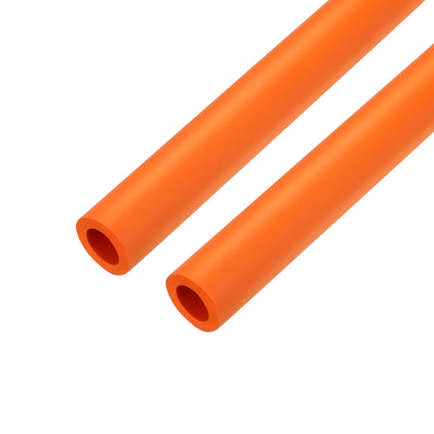 Harfington Uxcell 2pcs 3.3ft Pipe Insulation Tube 18mm ID 30mm OD Foam Tubing for Handle Grip Support, Orange