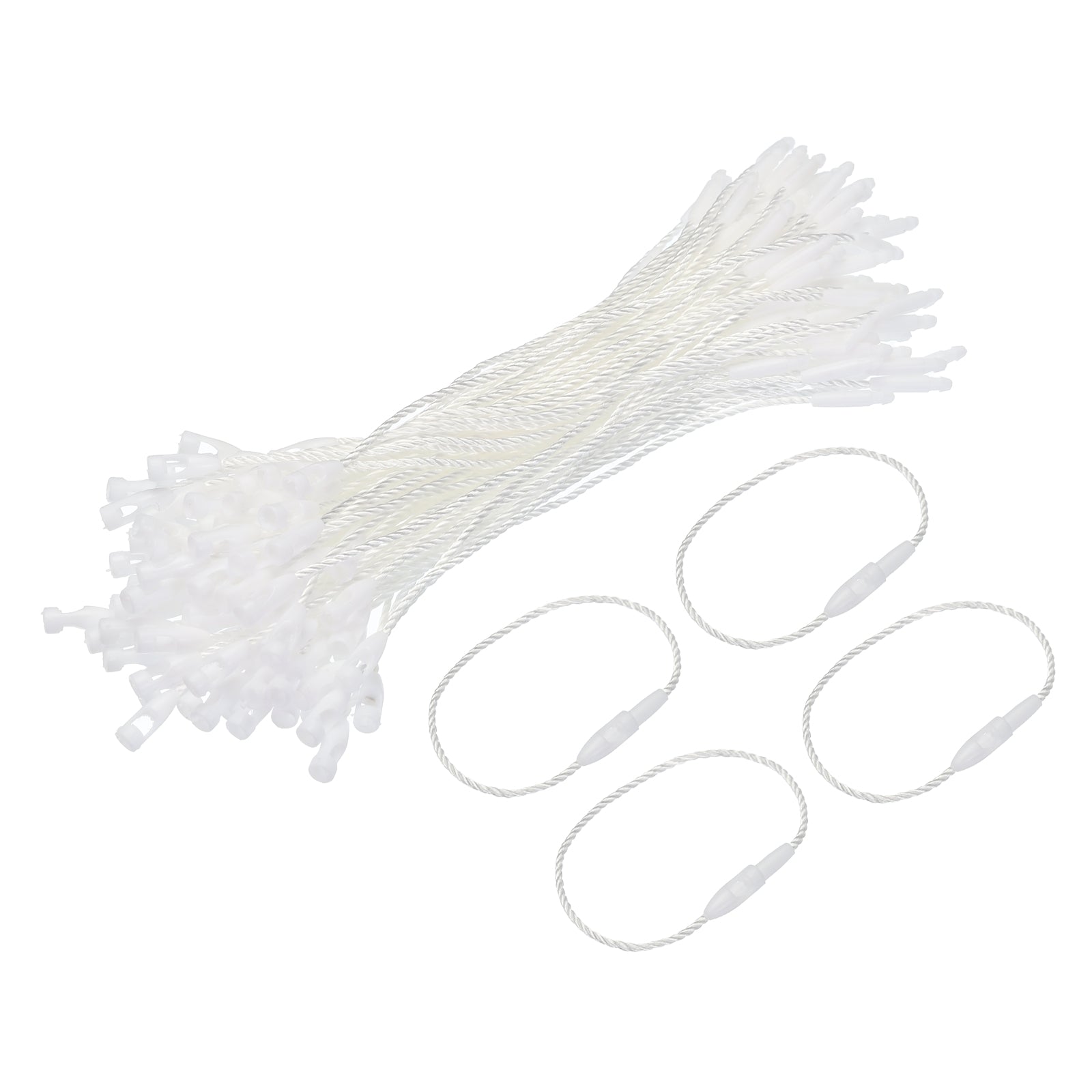 Polyester Rope Hang Tag String Snap Lock Pins Loop Price Tag Fastener ...