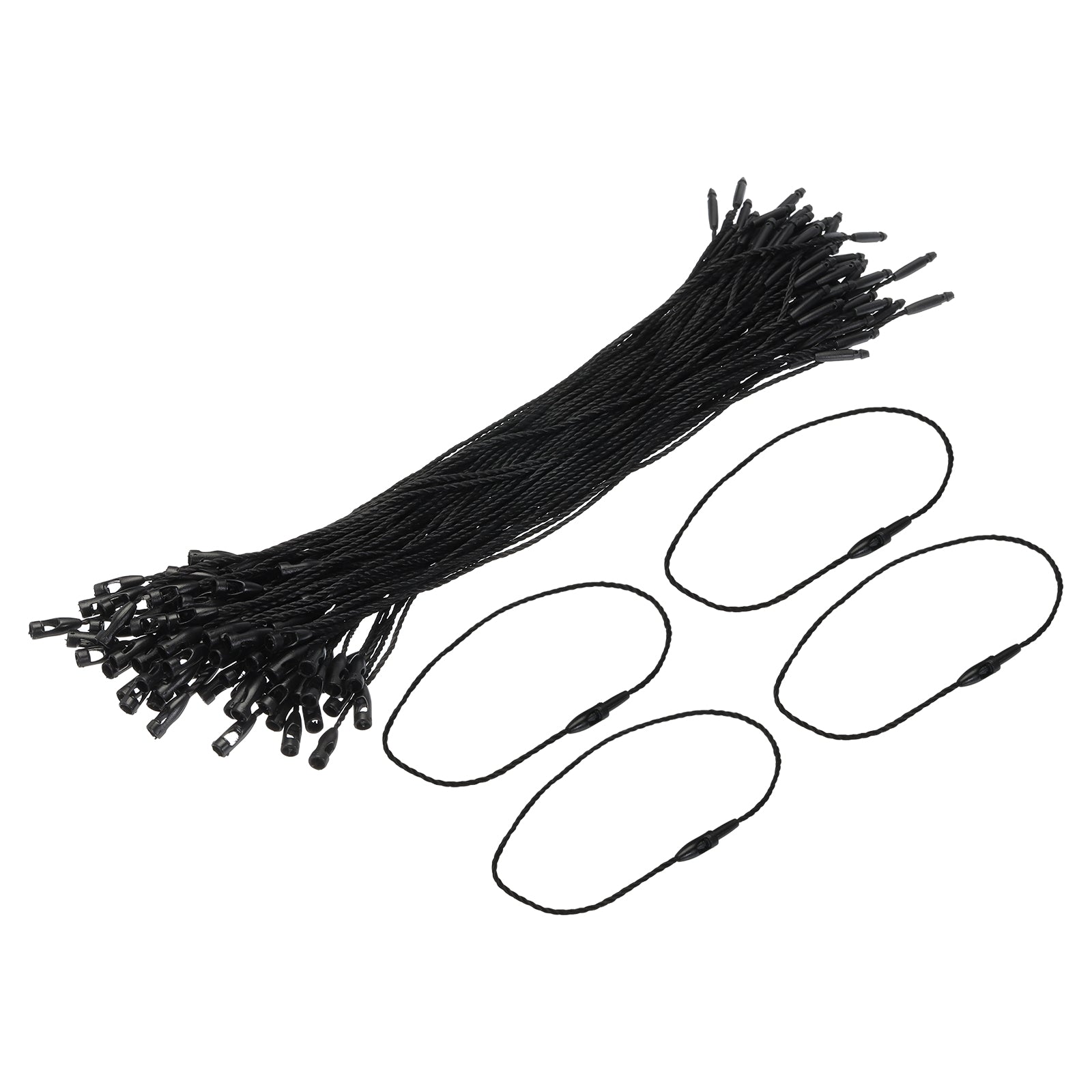 Polyester Rope Hang Tag String Snap Lock Pins Loop Price Tag Fastener ...
