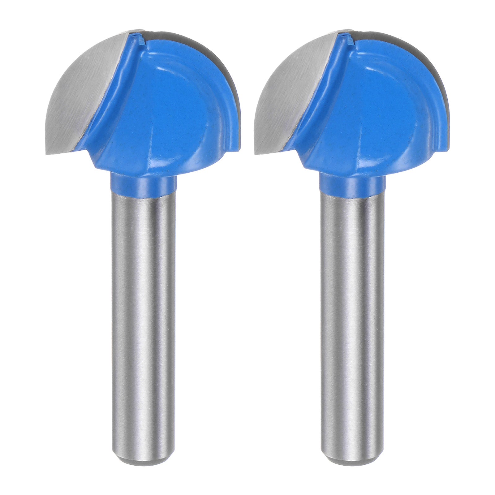 2pcs Router Bit Core Box 1/4 Shank 3/4 Inch Cutting Dia. 2 Flutes ...