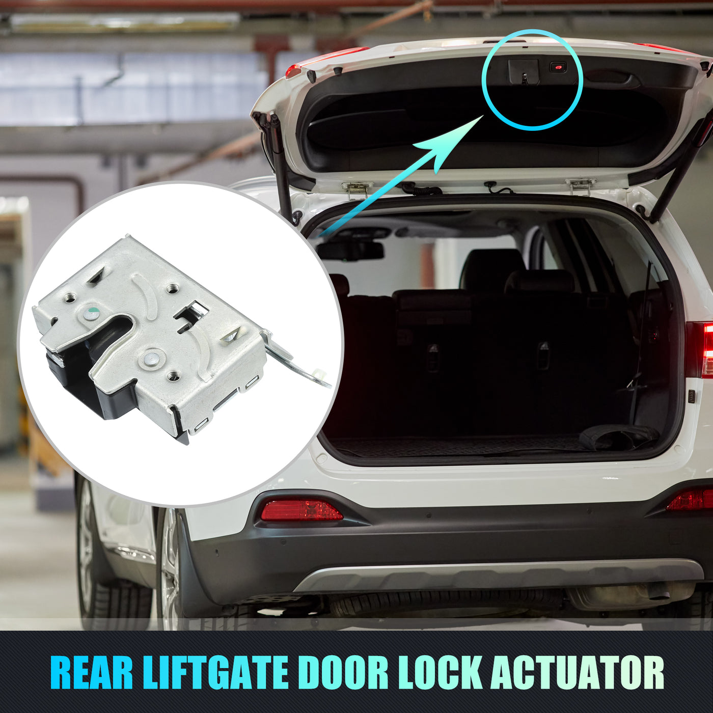 X AUTOHAUX Replacement Rear Liftgate Door Lock Actuator for Mercury Sable 2001-2005 for Ford Taurus 2001-2007 Tailgate Latch Assembly No.YF1Z7443150AA Silver Tone