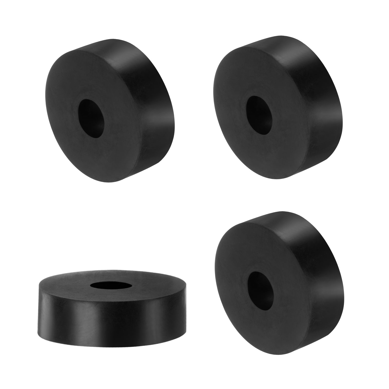 Uxcell 4pcs Rubber Spacers 60mm OD x 20mm ID x 20mm Height Round Anti ...