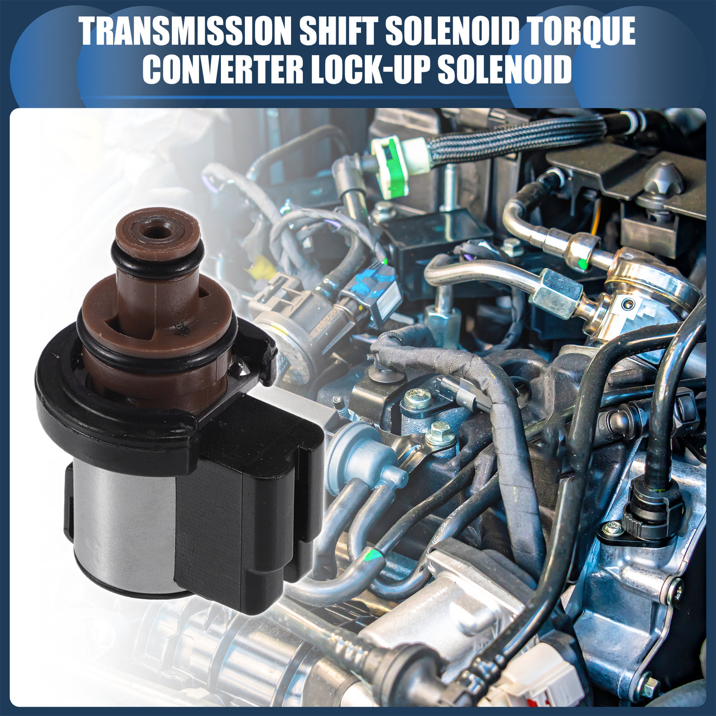 INFINAUTO Transmission Shift Solenoid Torque Converter Lock-Up Solenoid, No.31706AA031 for Subaru Outback 2010-2017 Black, 1 Pc