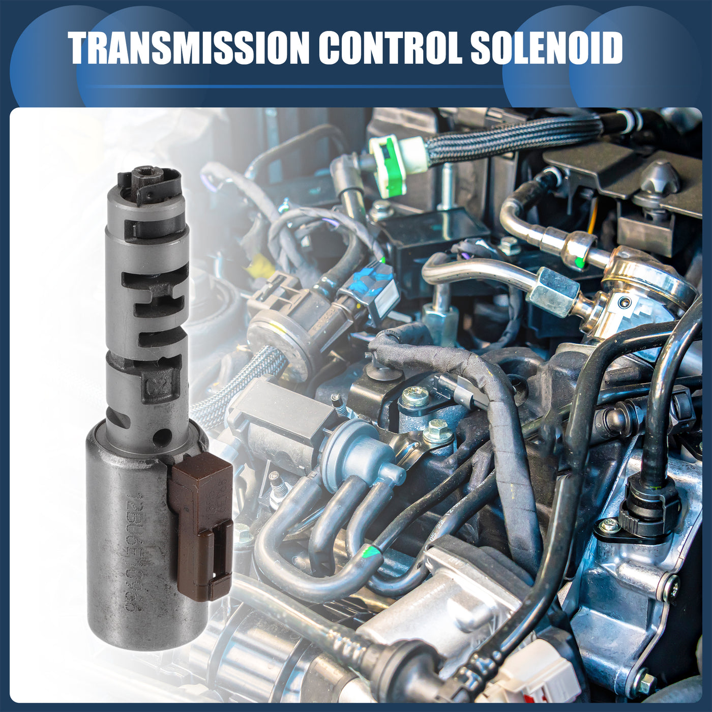 INFINAUTO Transmission Control Solenoid, No.3529034010 for Toyota Tundra 2005-2020 Silver Tone, 1 Pc