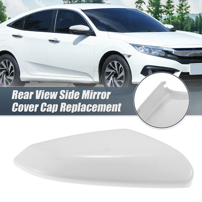 Harfington Car Rear View Right Passenger Side Mirror Cover Cap Replacement White for Honda CIVIC 2016-2021 Mirror Guard Covers Exterior Decoration Trims