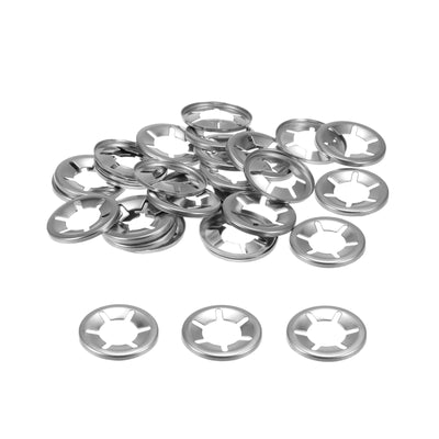 uxcell Uxcell 30pcs Internal Tooth Star Lock Washers M14 Stainless Steel Starlock Push Nuts