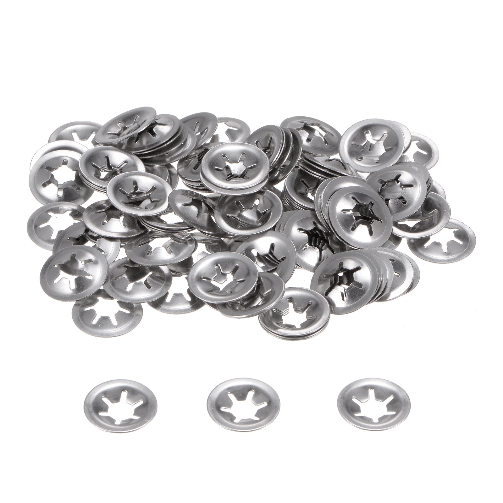 Uxcell 120pcs Internal Tooth Star Lock Washers M6 Stainless Steel ...