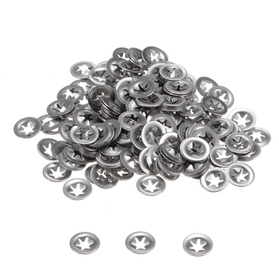 Harfington Uxcell 200pcs Internal Tooth Star Lock Washers M3 Stainless Steel Starlock Push Nuts