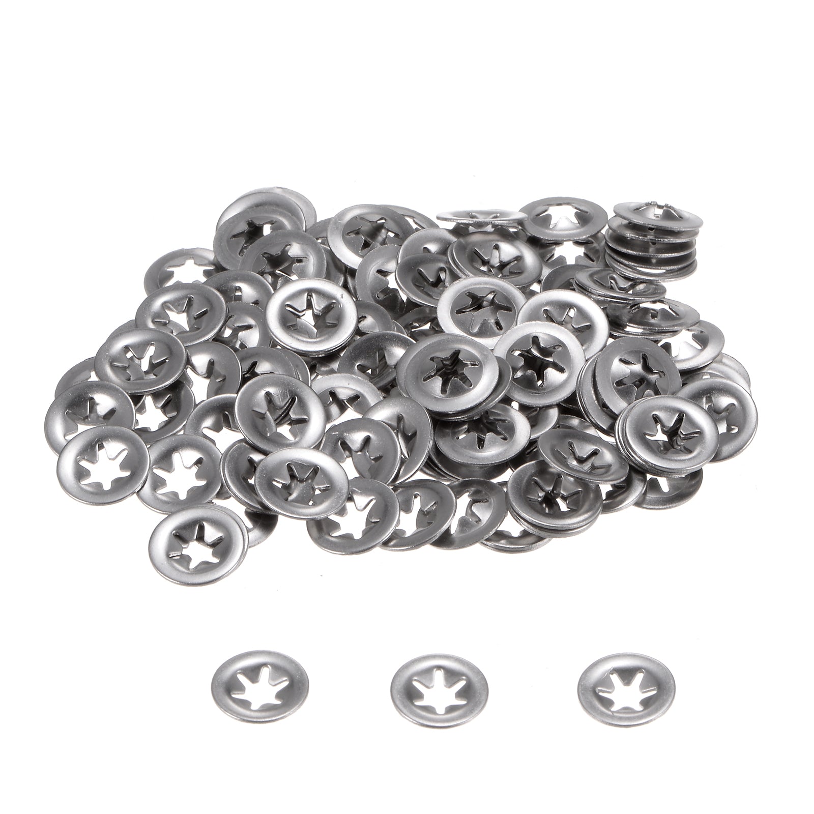 Uxcell 120pcs Internal Tooth Star Lock Washers M3 Push on Retaining ...