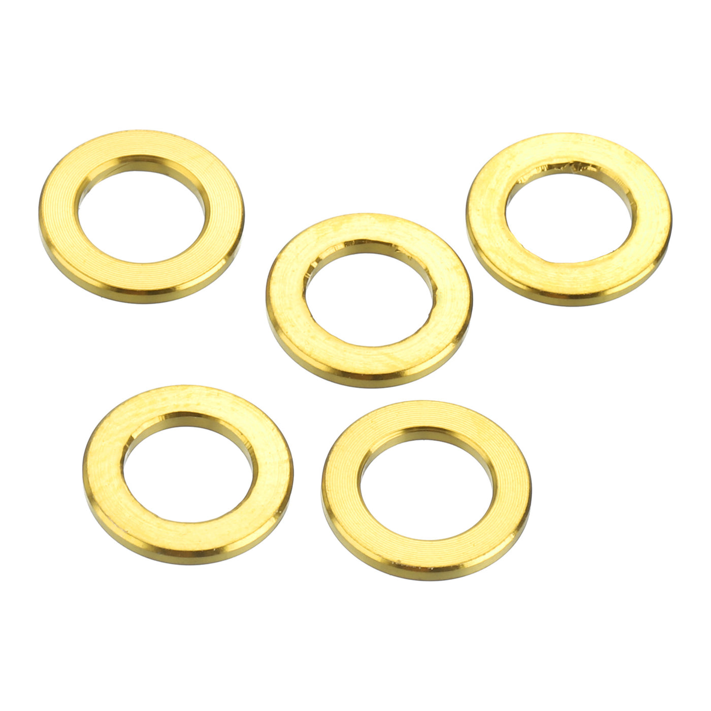 uxcell Uxcell 5 Pcs M5 Titanium Flat Washer Metric Flat Washer Gold