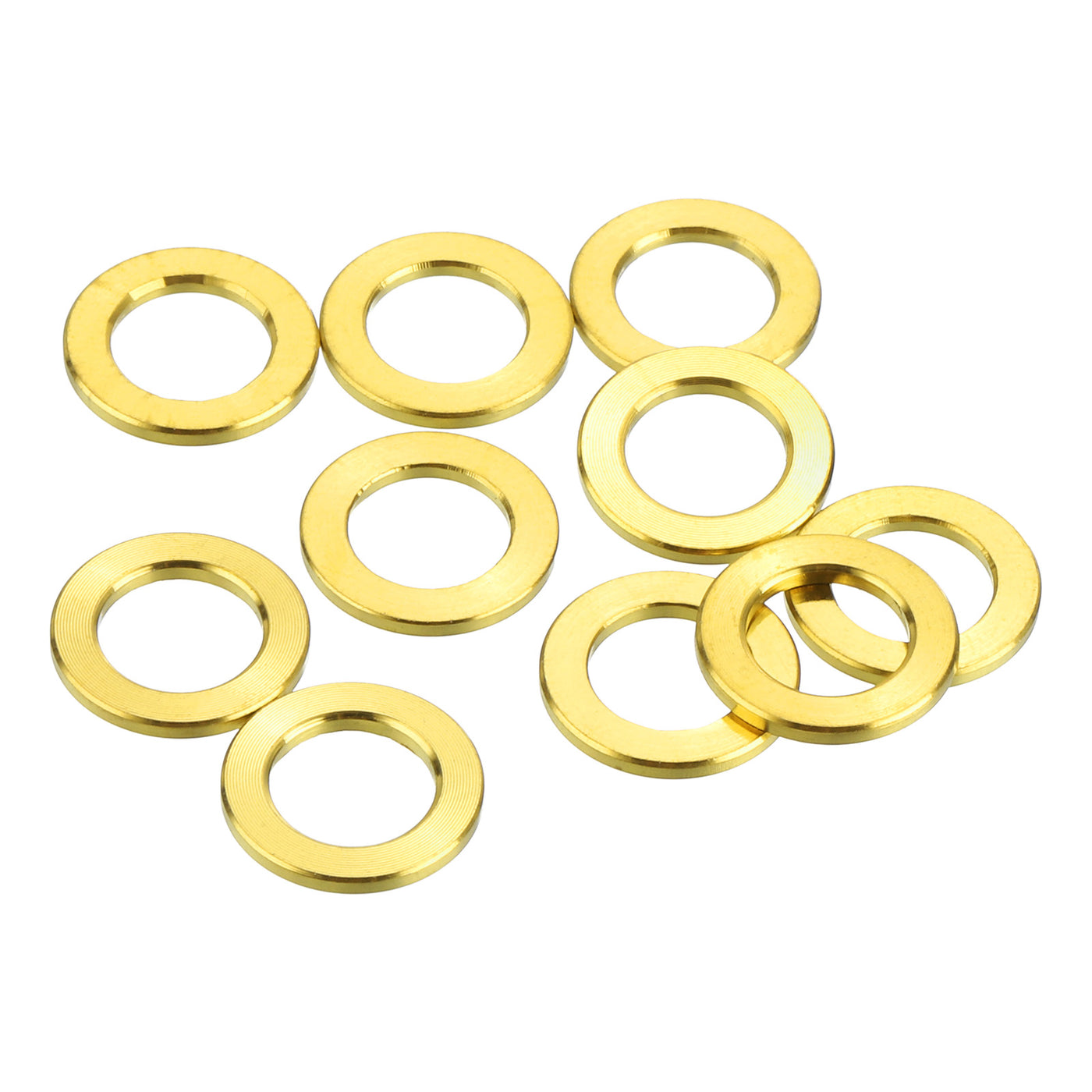uxcell Uxcell 10 Pcs M6 Titanium Flat Washer Metric Flat Washer Gold