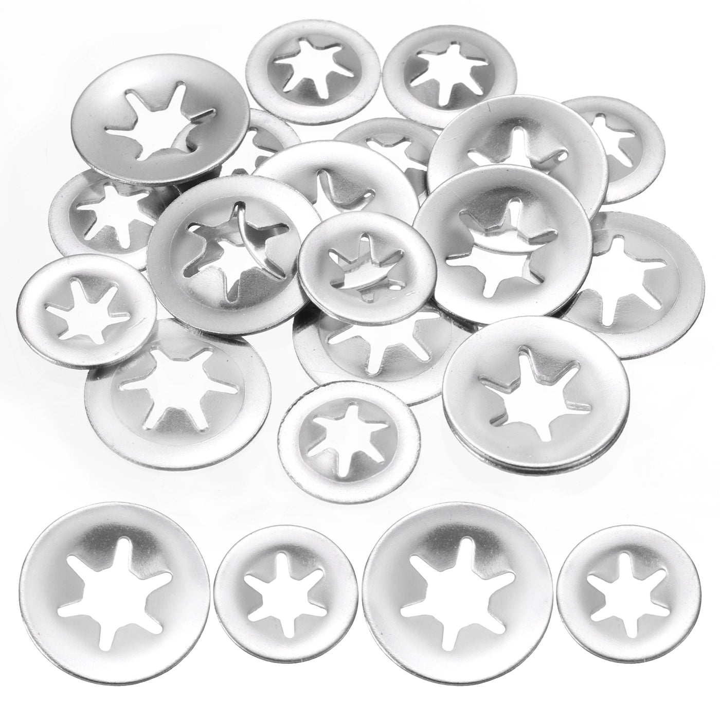 uxcell Uxcell 20pcs Internal Tooth Lock Washers M3 M4 Speed Locking Washers Stainless Steel