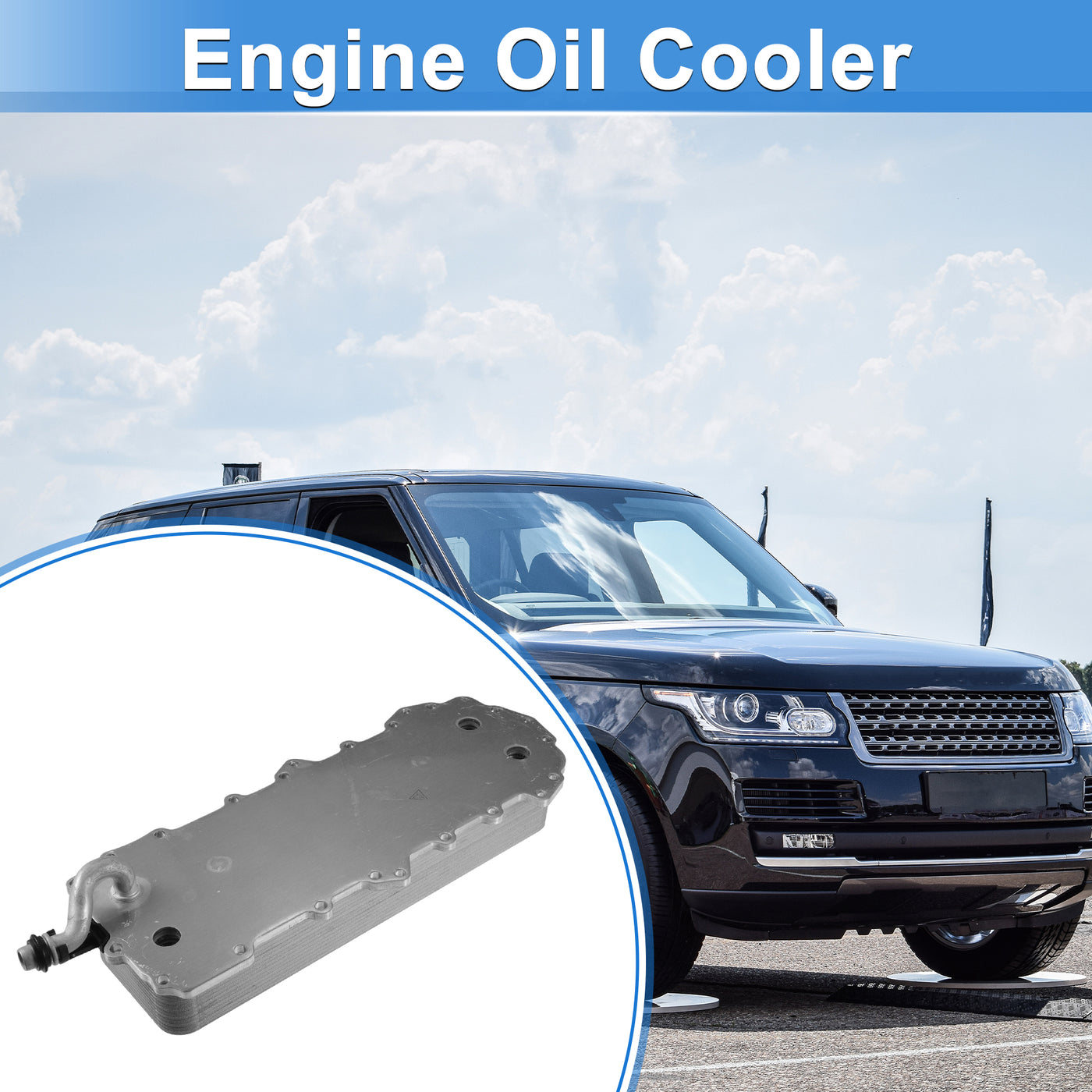 Engine Oil Cooler Compatible for Land Rover Range Rover Sport 2010-2019 ...