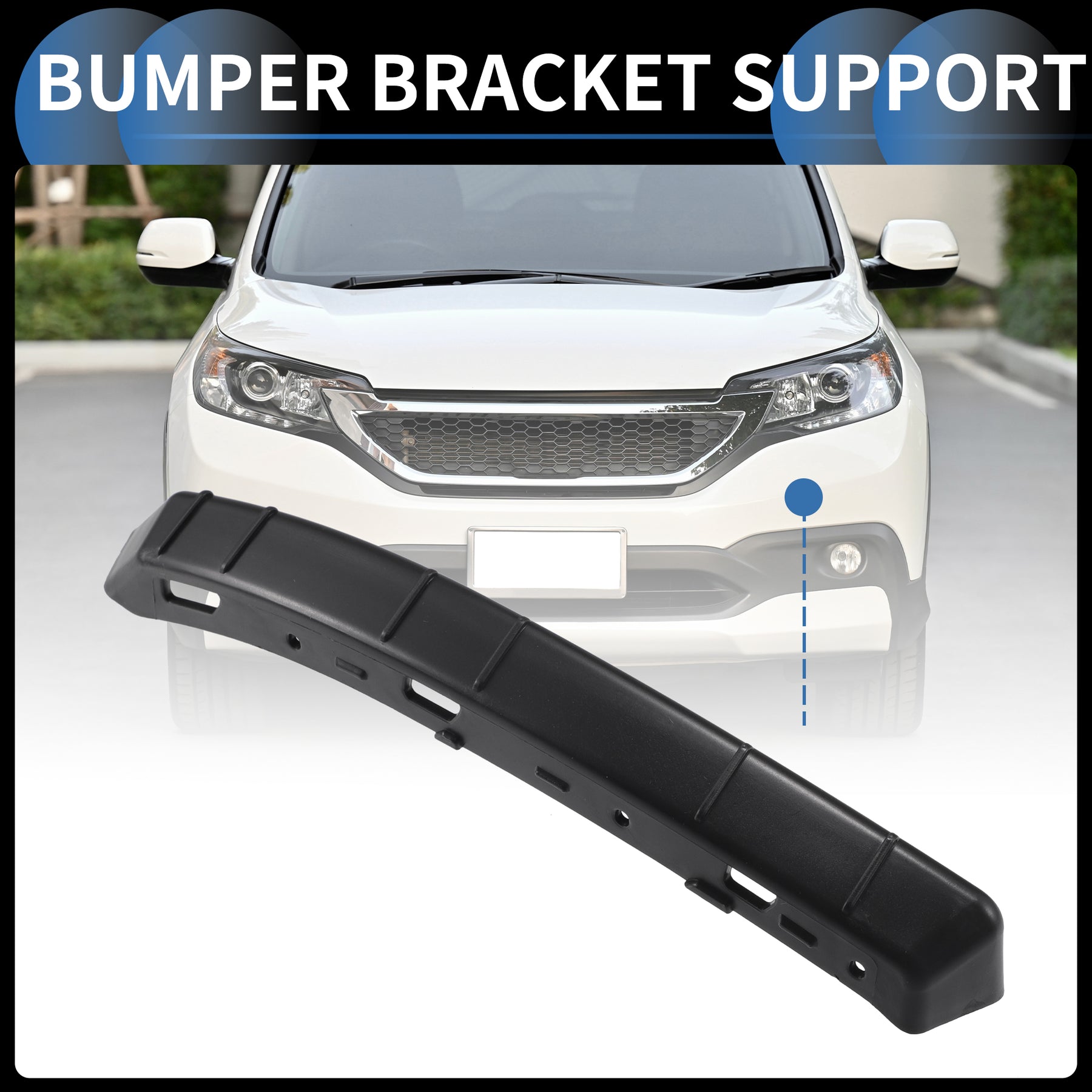 Bumper Support Bracket Bumper Support Bracket, Left Side Front Bumper Retainer Bracket Hold