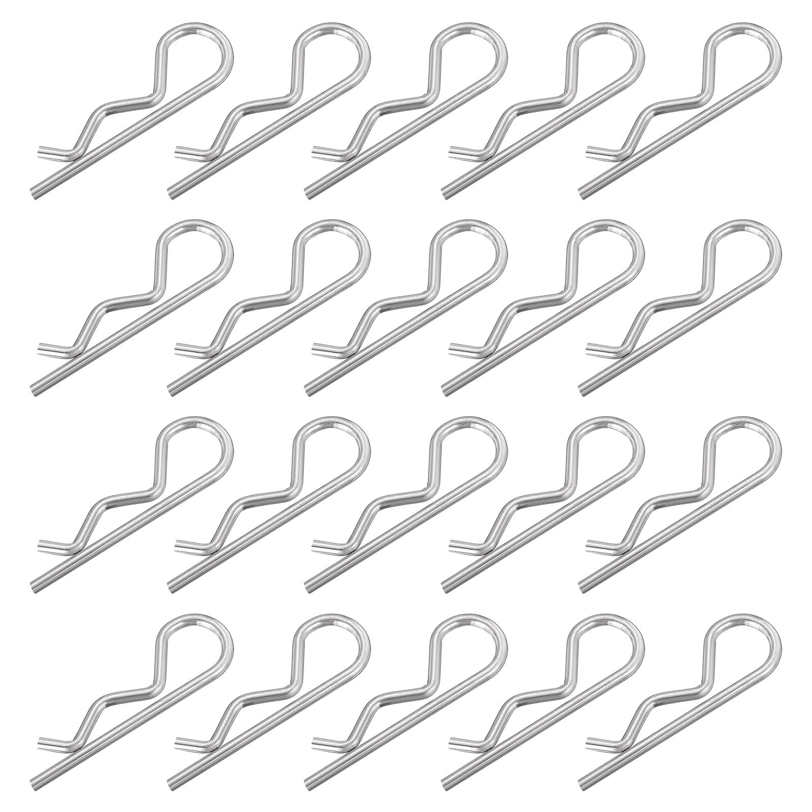 Uxcell 4mm x 78mm 304 Stainless Steel R Shaped Spring Cotter Clip Pin ...
