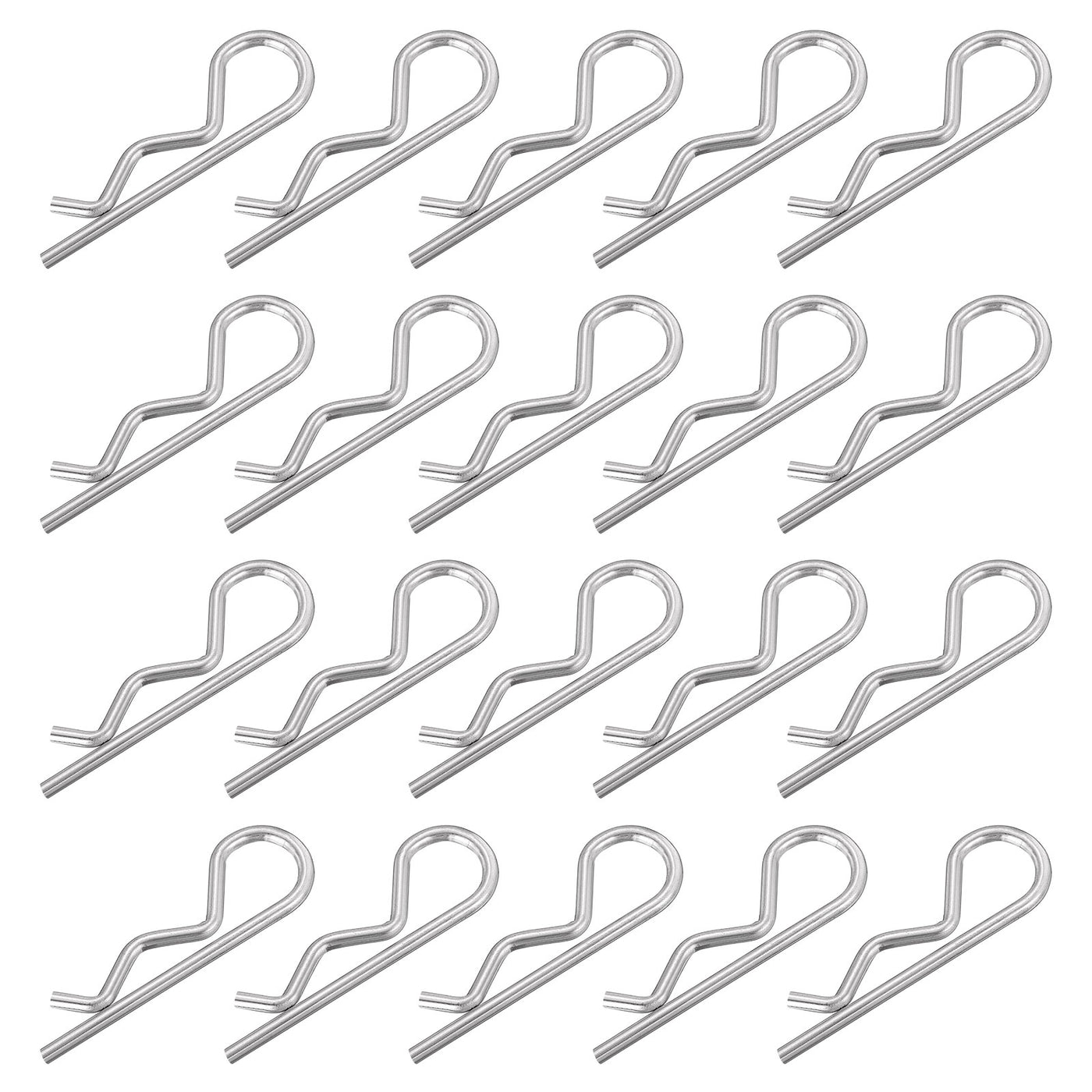 Uxcell 4mm x 78mm 304 Stainless Steel R Shaped Spring Cotter Clip Pin ...