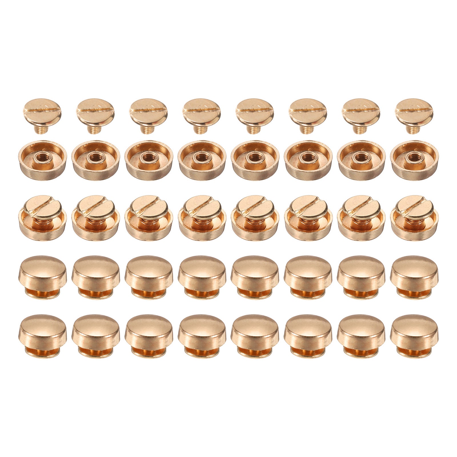 32set Flat Head Stud Spike 10mm Alloy Purse Feet Handbag Nail Head Stud ...