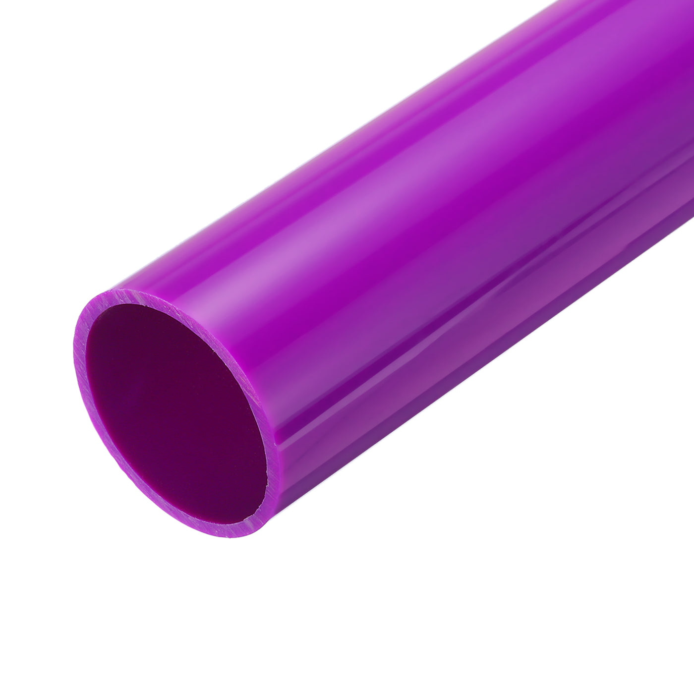 PVC Rigid Round Pipe 45mm(9/5 Inch) ID 50mm OD 350mm Purple High Impact ...