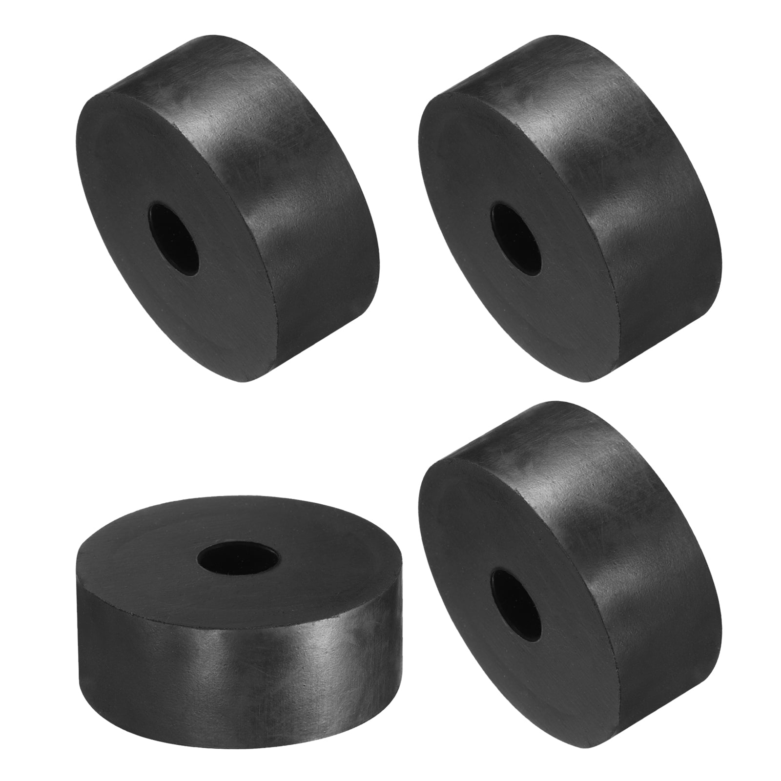 4pcs Rubber Spacers 50mm OD, 12mm ID, 20mm Height Round Anti Vibration ...