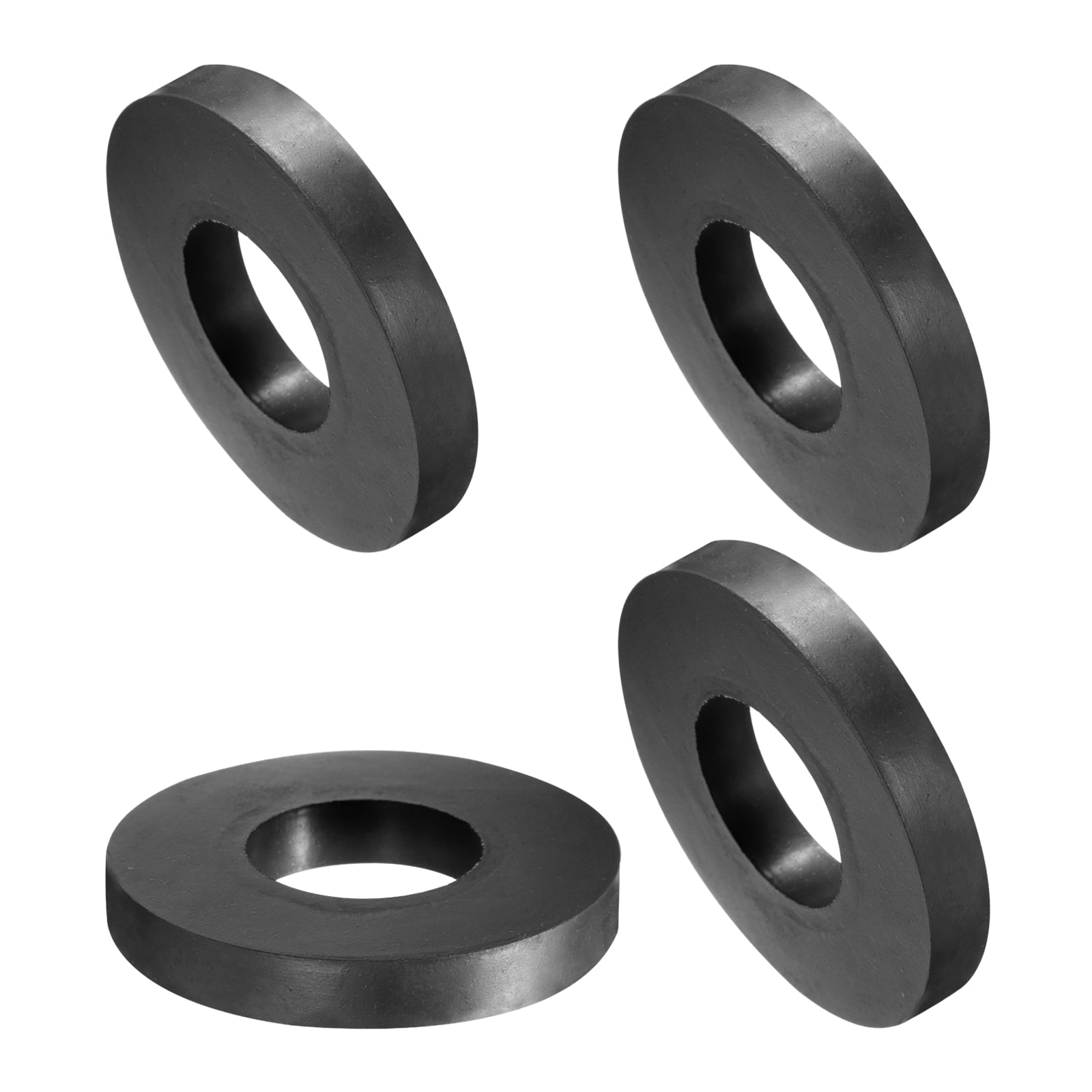 Uxcell 4pcs Rubber Spacers 70mm OD, 33mm ID, 10mm Height Round Anti ...