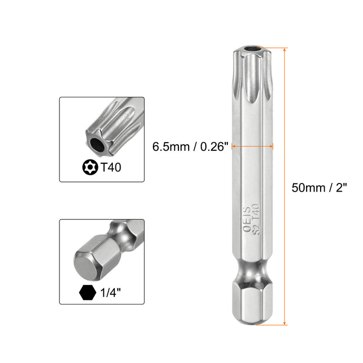 T40 Security Torx Bit 1/4