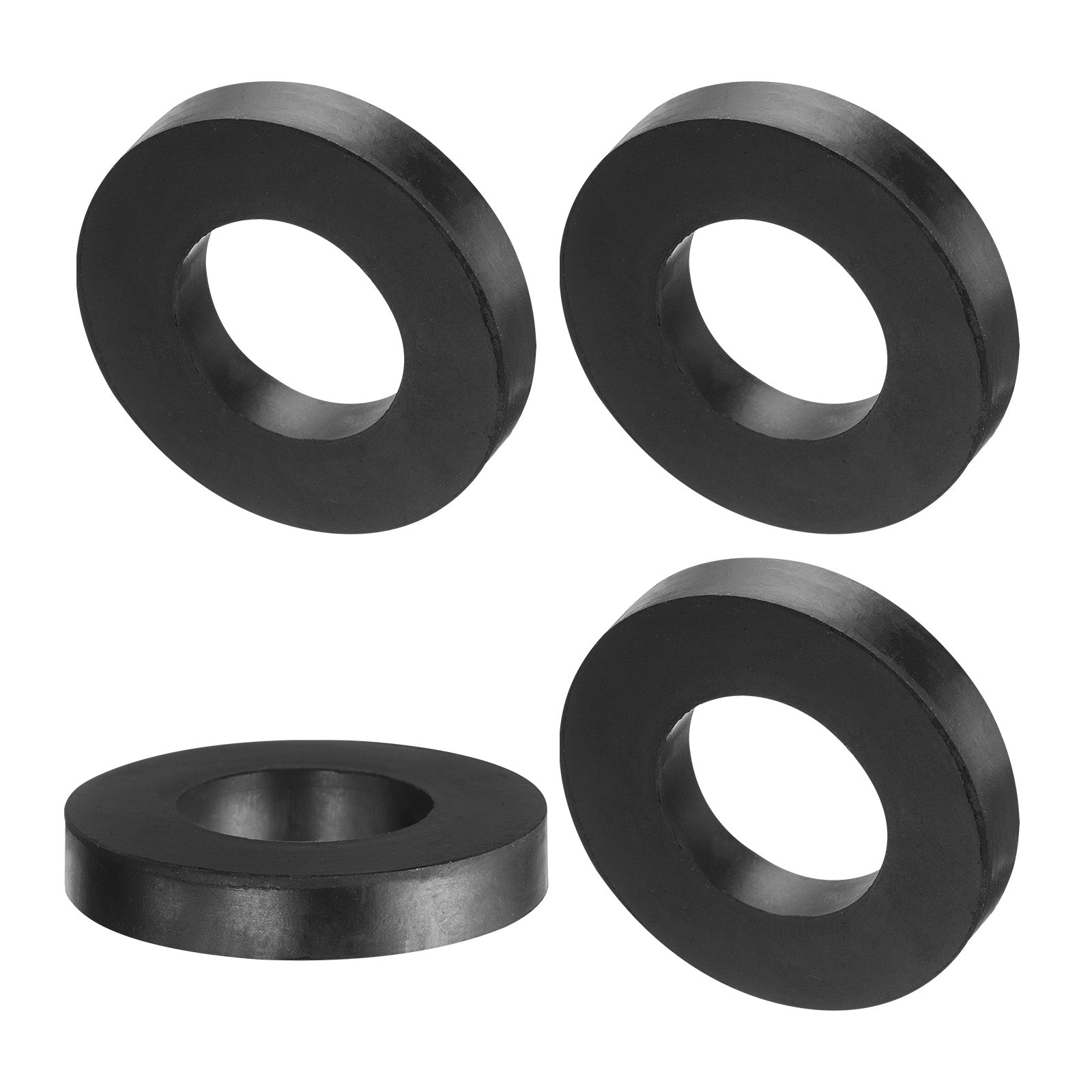 Uxcell 4pcs Rubber Spacers 60mm OD, 33mm ID, 10mm Height Round Anti ...