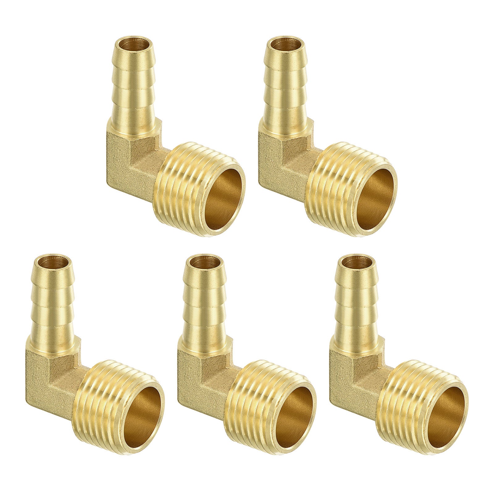 uxcell Raccordo a gomito per tubo in ottone, 3/8 Barbx1/2 NPT uxcell Raccordo a gomito per tubo in ottone, 3/8 Barbx1/2 NPT