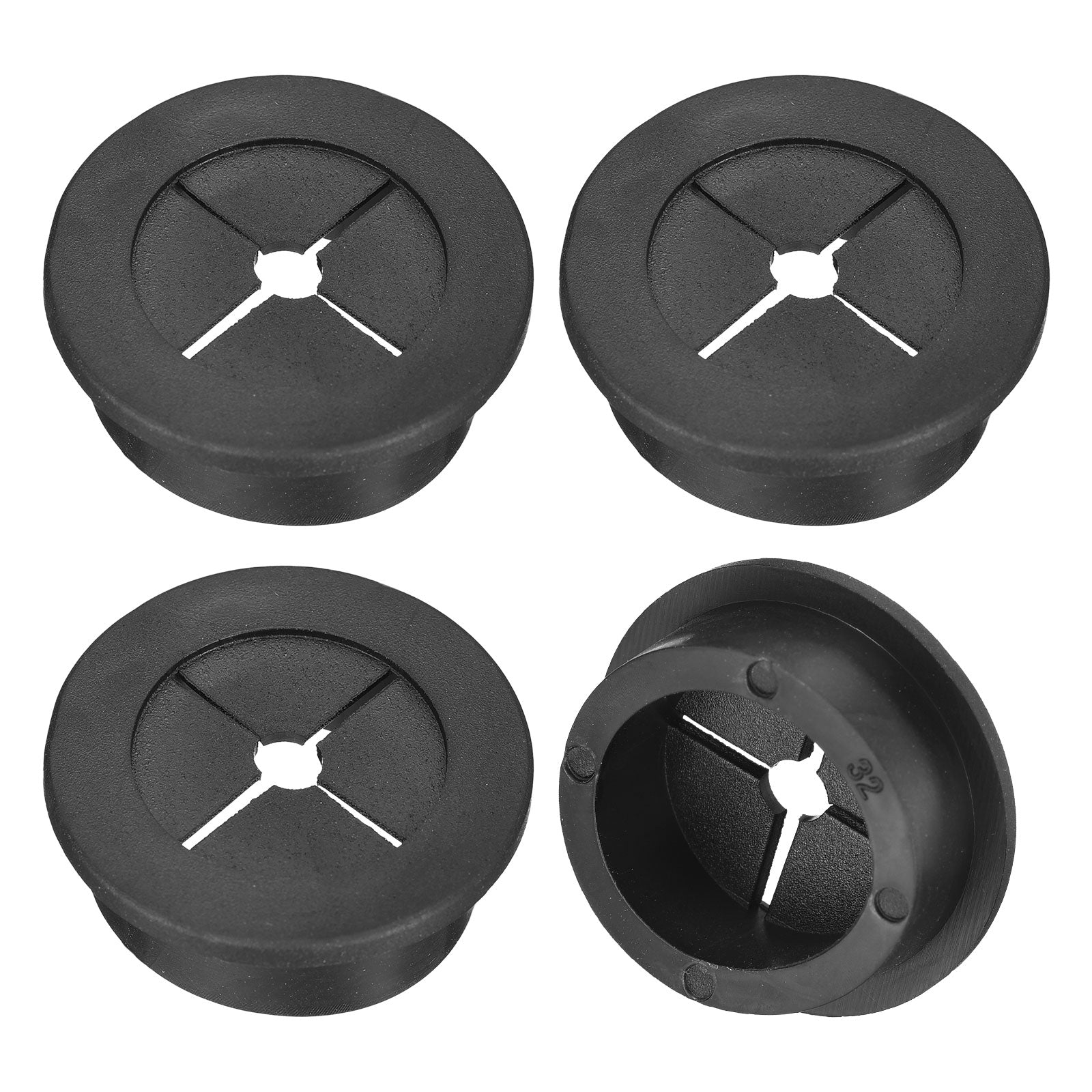 Dolar Rommet Uxcell 4 Pcs Cable Cord Grommet, 1-1/4 Inch Desk Grommet Flexible ...