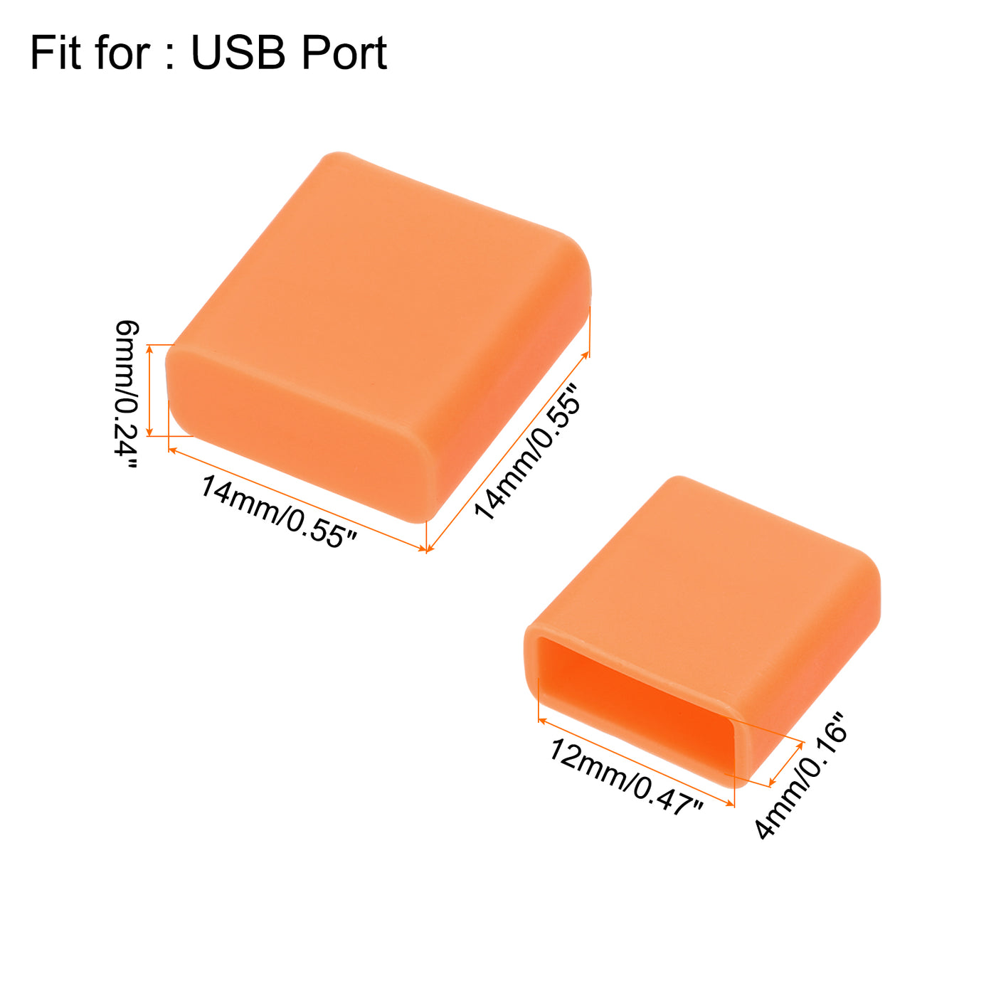 Uxcell 20pcs USB 2.0 Port Cap Cover Silicone Protector for USB Data ...