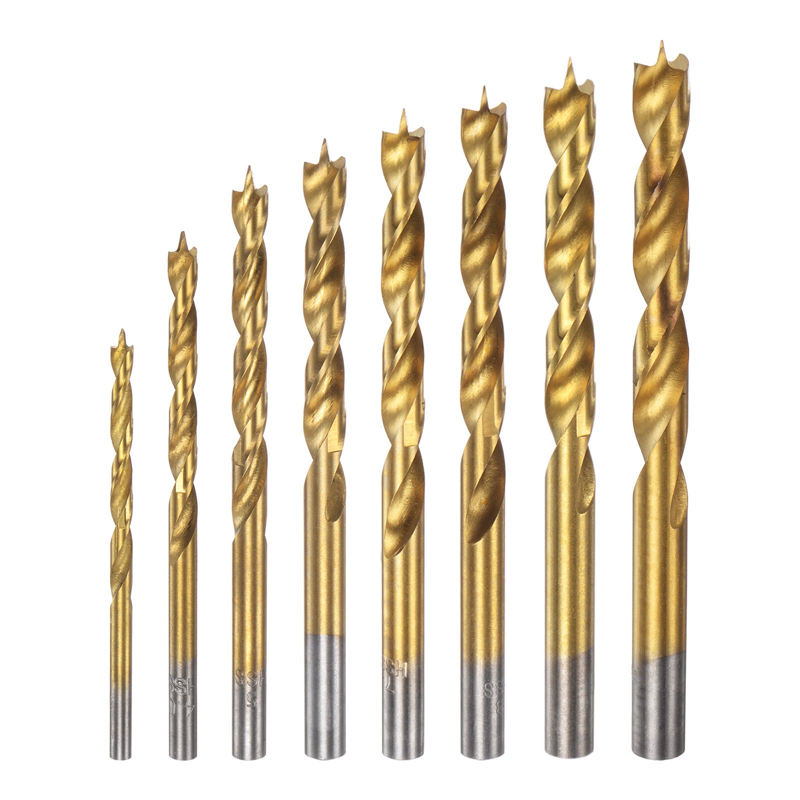 Dia Straight Round Shank Metric Brad Point Spiral Twist Drill Bits For - View #4