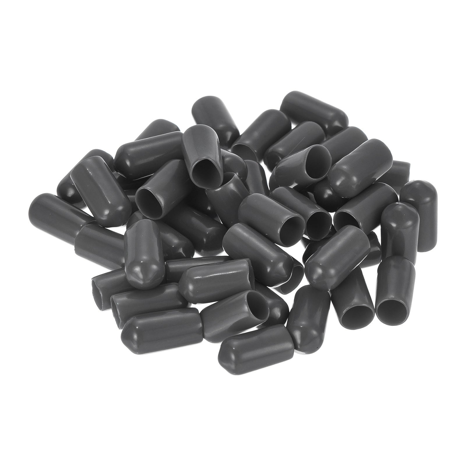 Uxcell 50pcs Rubber End Caps 7mm(1/4