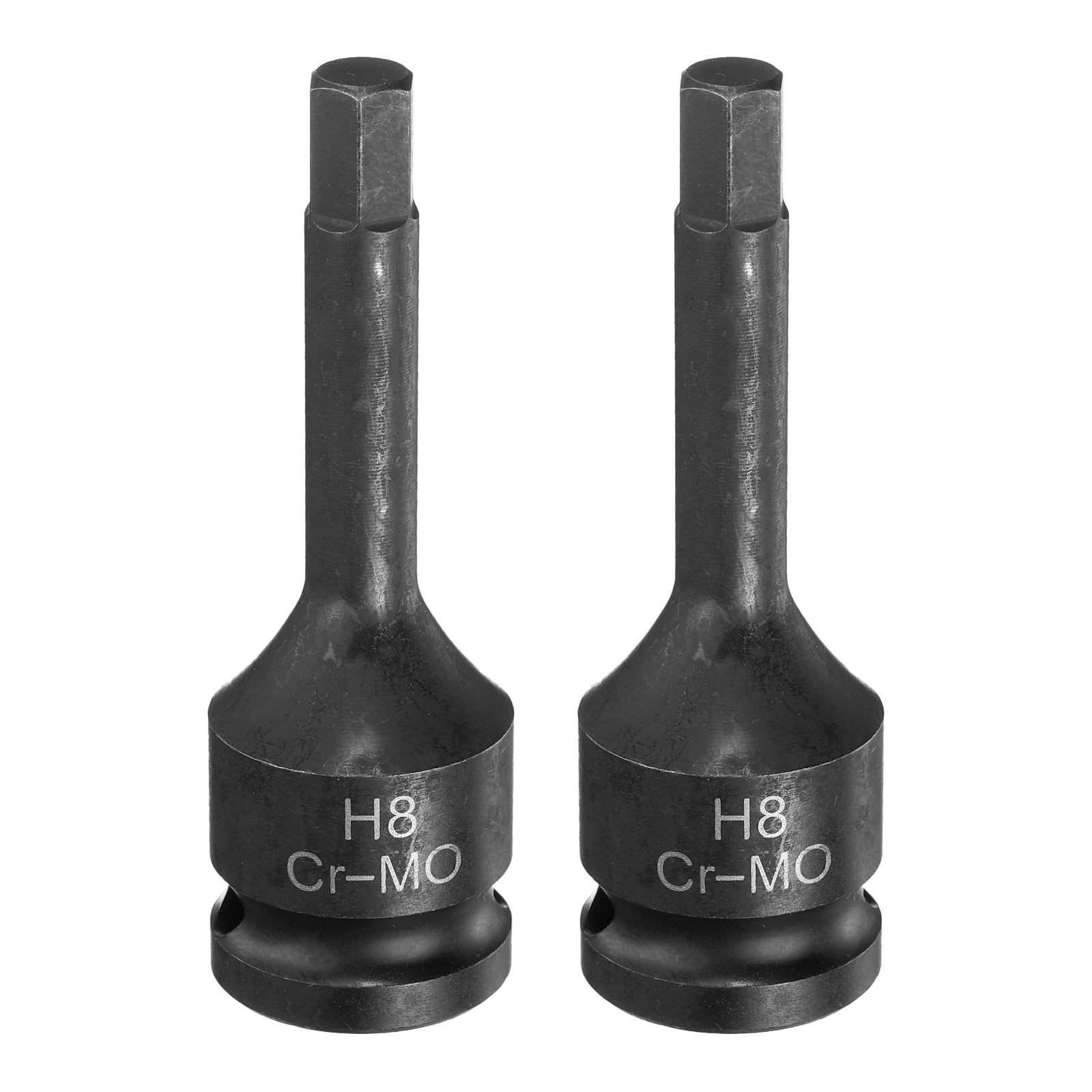2pcs H8 (8mm) Hex Impact Bit Socket 1/2