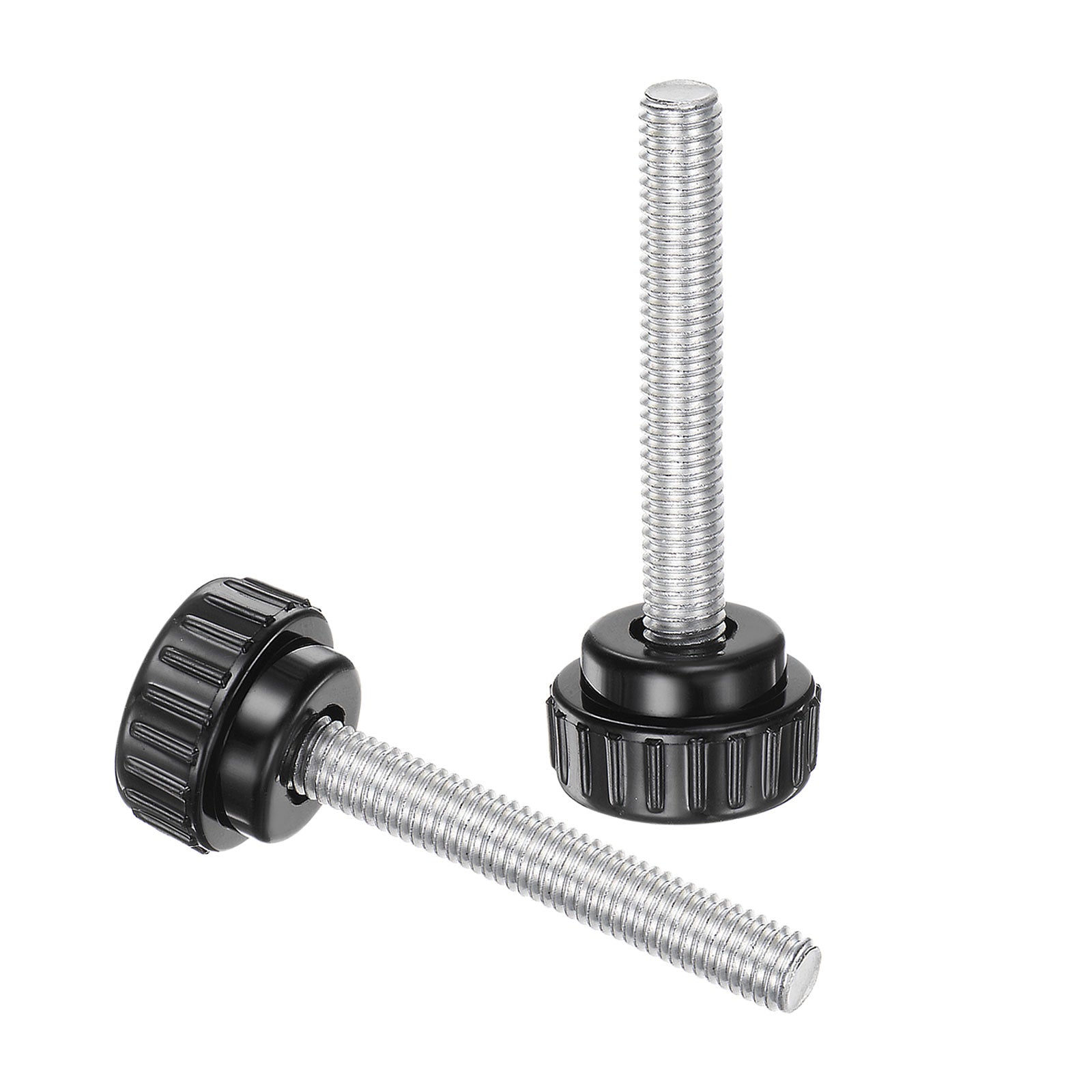 Uxcell 8pcs Knurled Clamping Knobs M8 x 60mm Zinc Plated Carbon Steel