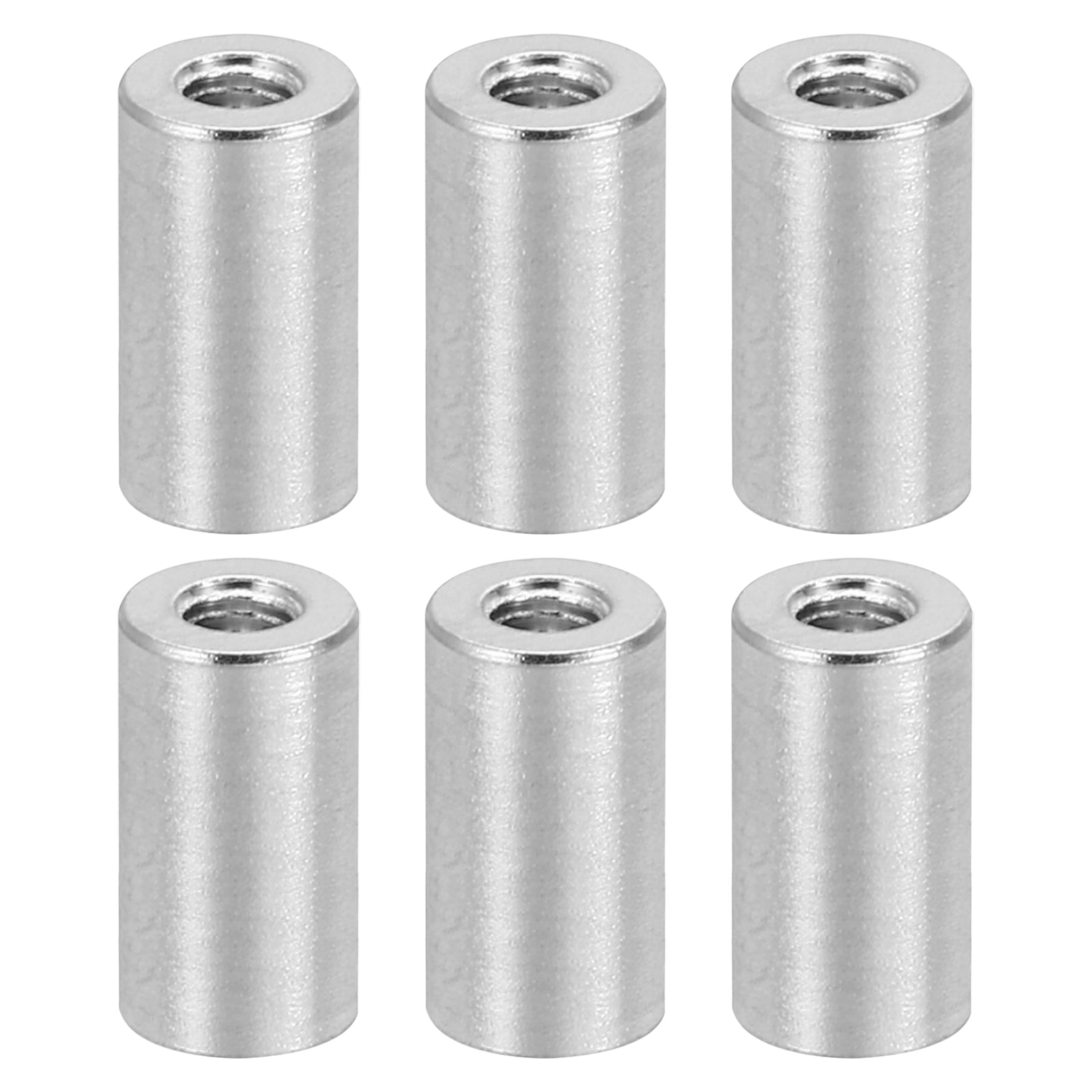 M3 Aluminum Spacers,6 Pcs Metal Spacer 3mm IDx6mm ODx12mm L Threaded ...