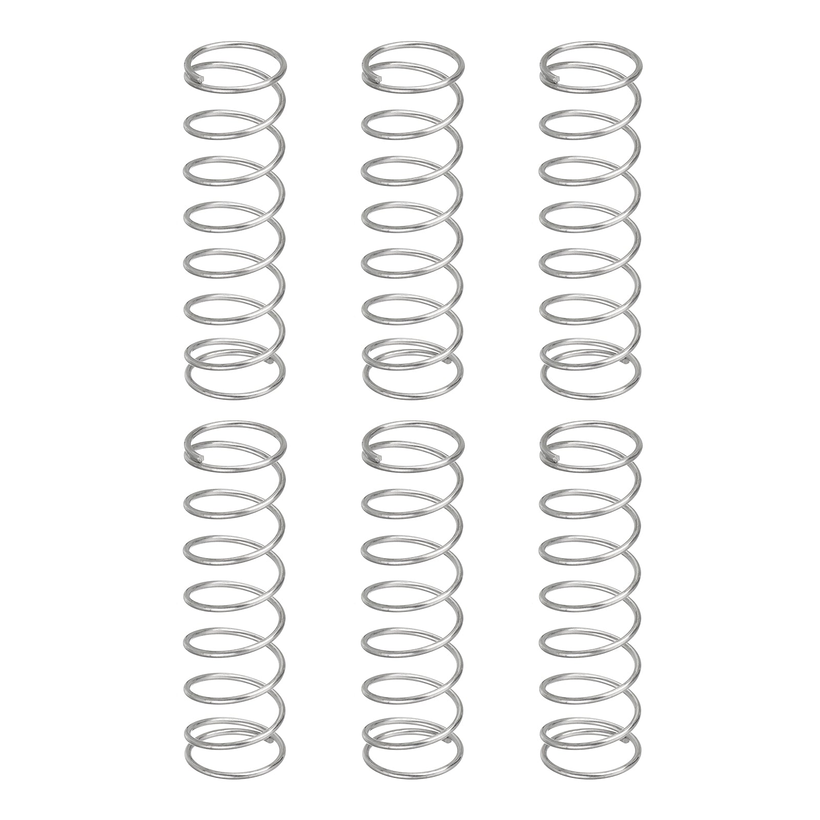 Uxcell 6Pcs 304 Stainless Steel Compression Springs, 0.8mm x 11mm x ...