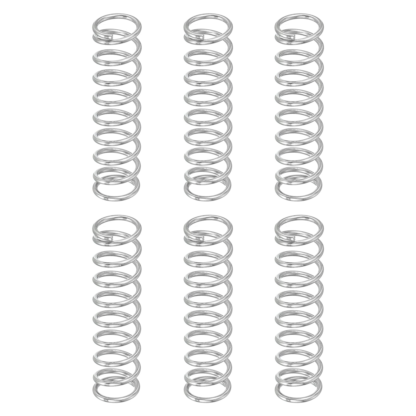 Uxcell 6Pcs 304 Stainless Steel Compression Springs, 1mm x 9mm x 35mm ...