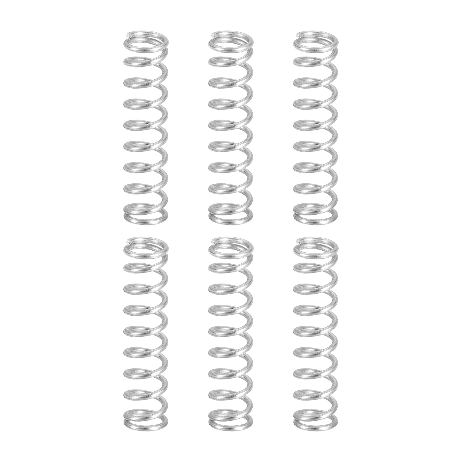 Uxcell 6Pcs 304 Stainless Steel Compression Springs, 1.6mm x 12mm x ...