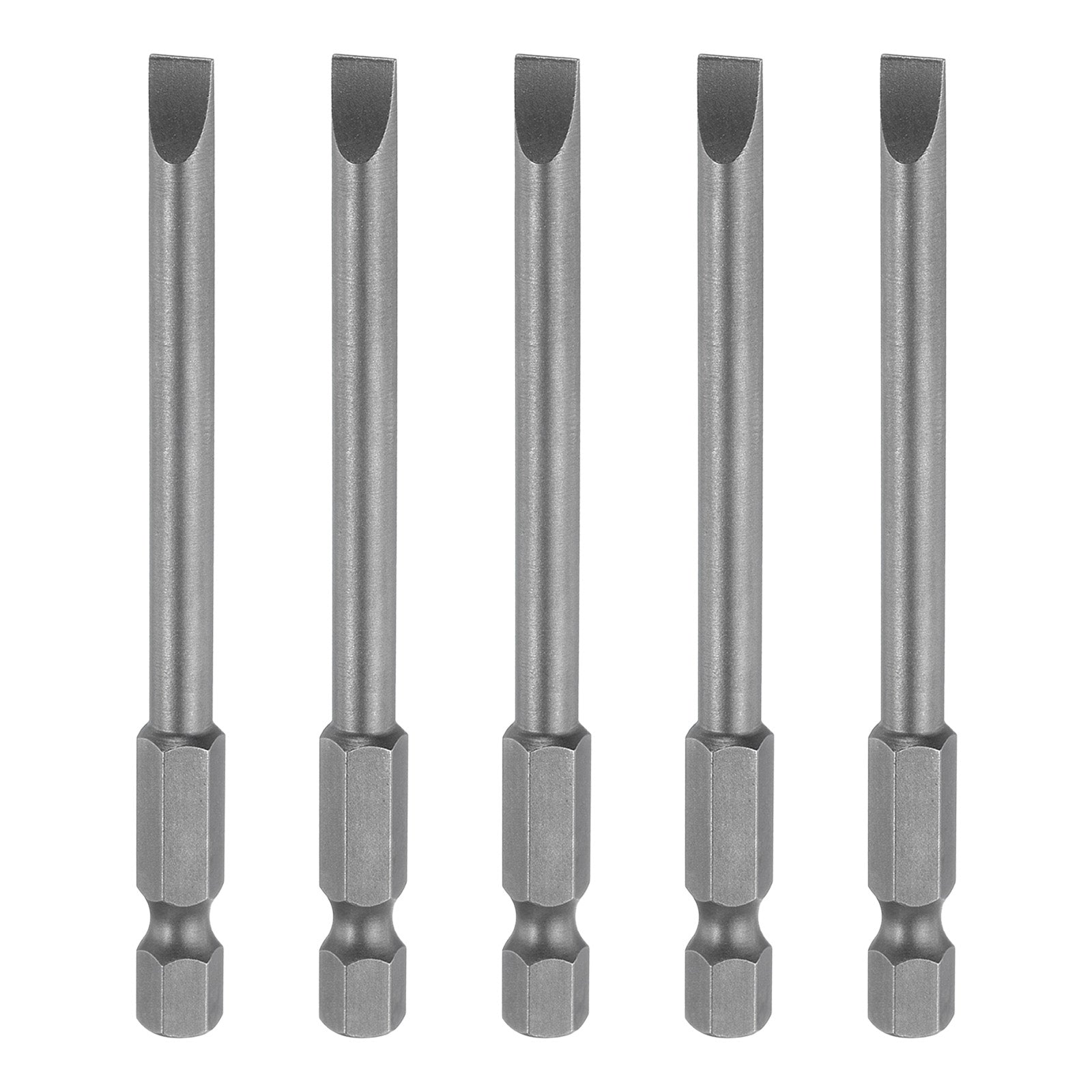 Wera Bits 4Pcs 100mm Slotted Screwdriver Bit 3mm-6mm S2 Magnetic Flat Head 1/4" Hex Shank | Singapore Magnetic Screwdriver Bits