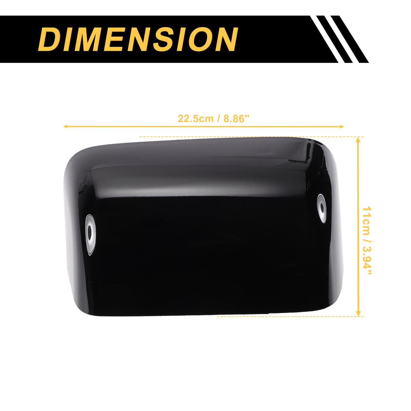 REPAIROCK Mirror Cover Caps - Gloss Black For Ford F-150 2009-2014