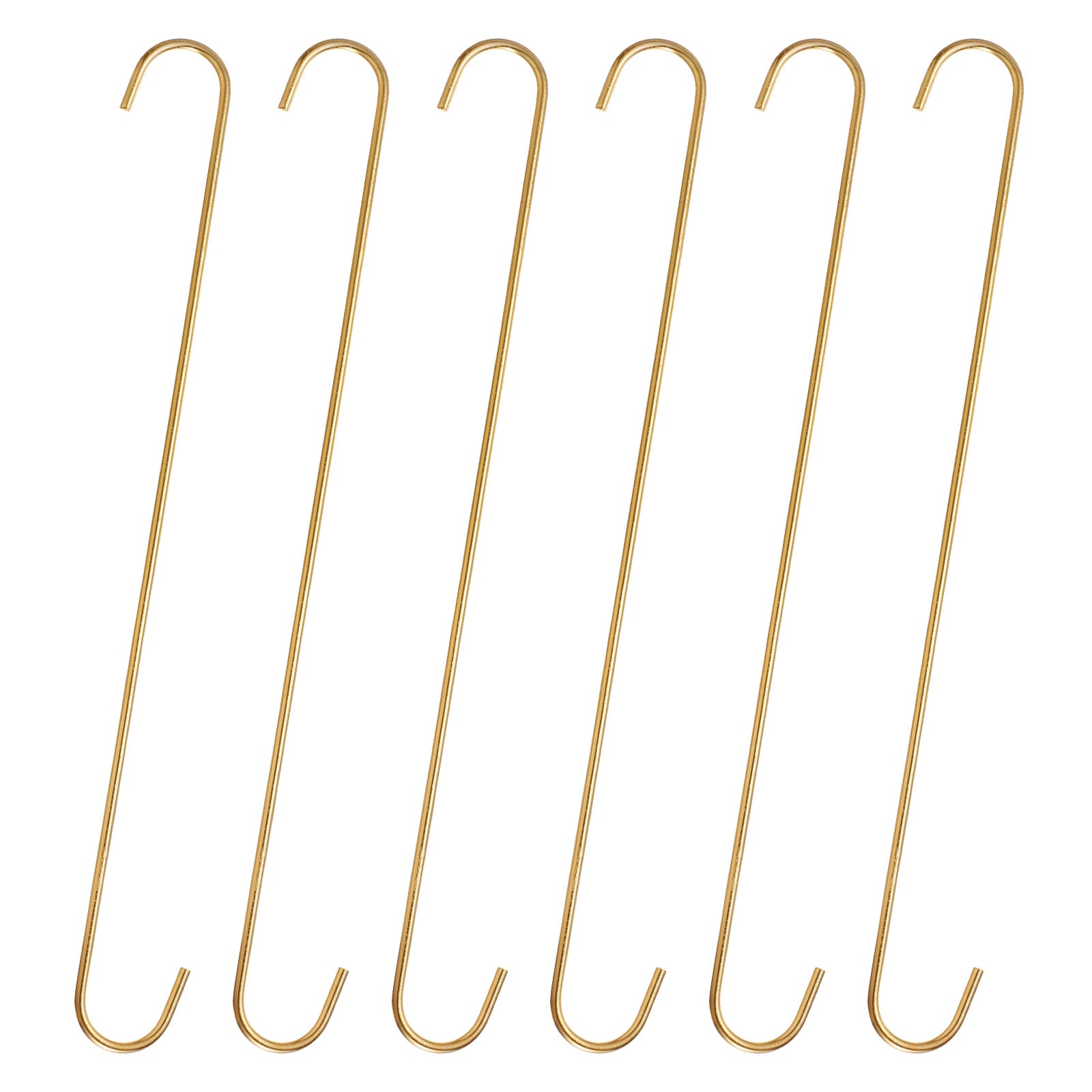 6pcs Long S Hooks 16 Inch S-shaped Hanging Hooks for Hanging Plant ...