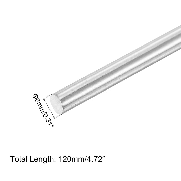 Uxcell 7pcs 3mm X 100mm 304 Stainless Steel Solid Round Rods - For DIY, Model Making, Shafts