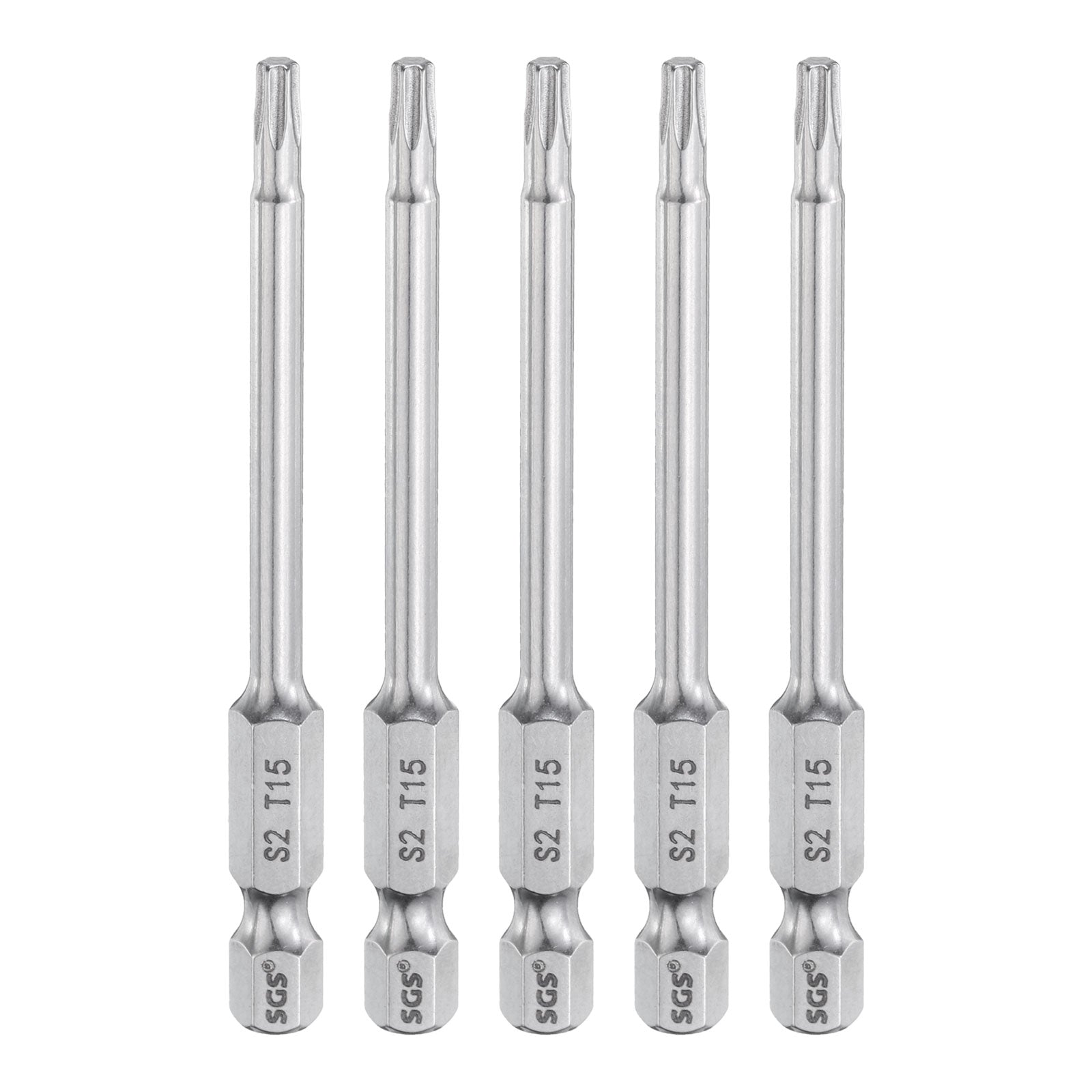 5pcs T15 Torx Bit 1/4